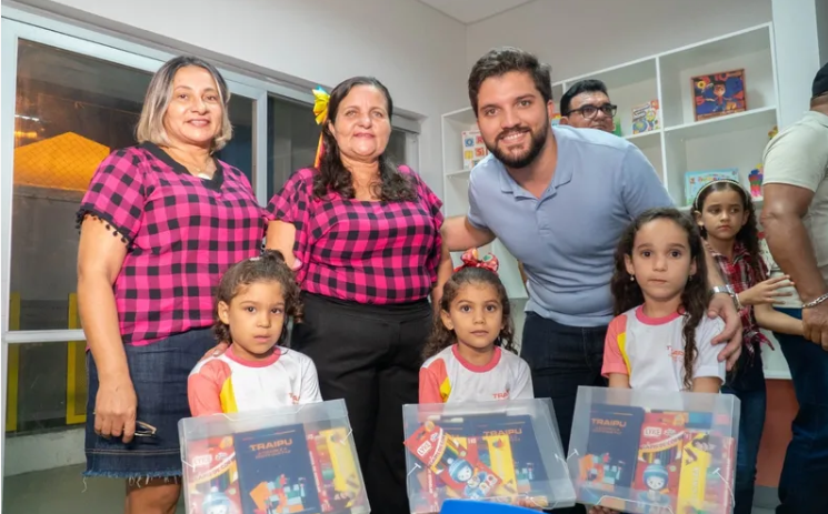 Prefeito Lucas Santos inaugura creche e assina ordem de serviço para pavimentação no Povoado Lagoinha, em Traipu